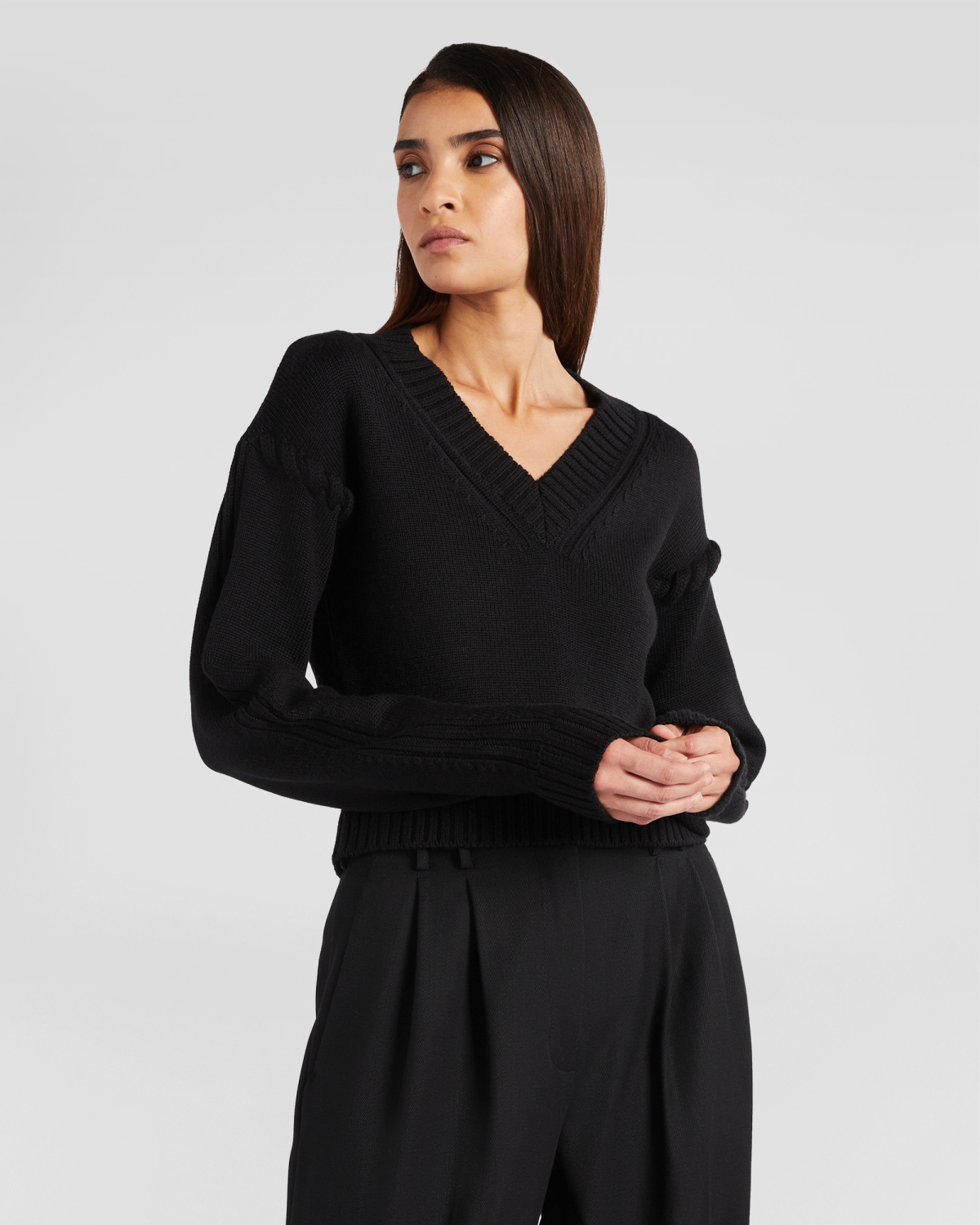 Wool sweater with tubular stitching | Sweaters, Sweaters, Fall Winter 2025 | Genny