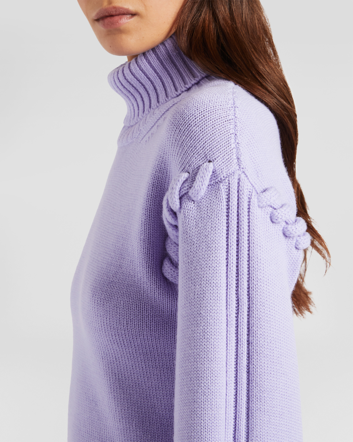 Wool turtleneck with tubular stitching | Sweaters, Sweaters, Fall Winter 2025 | Genny