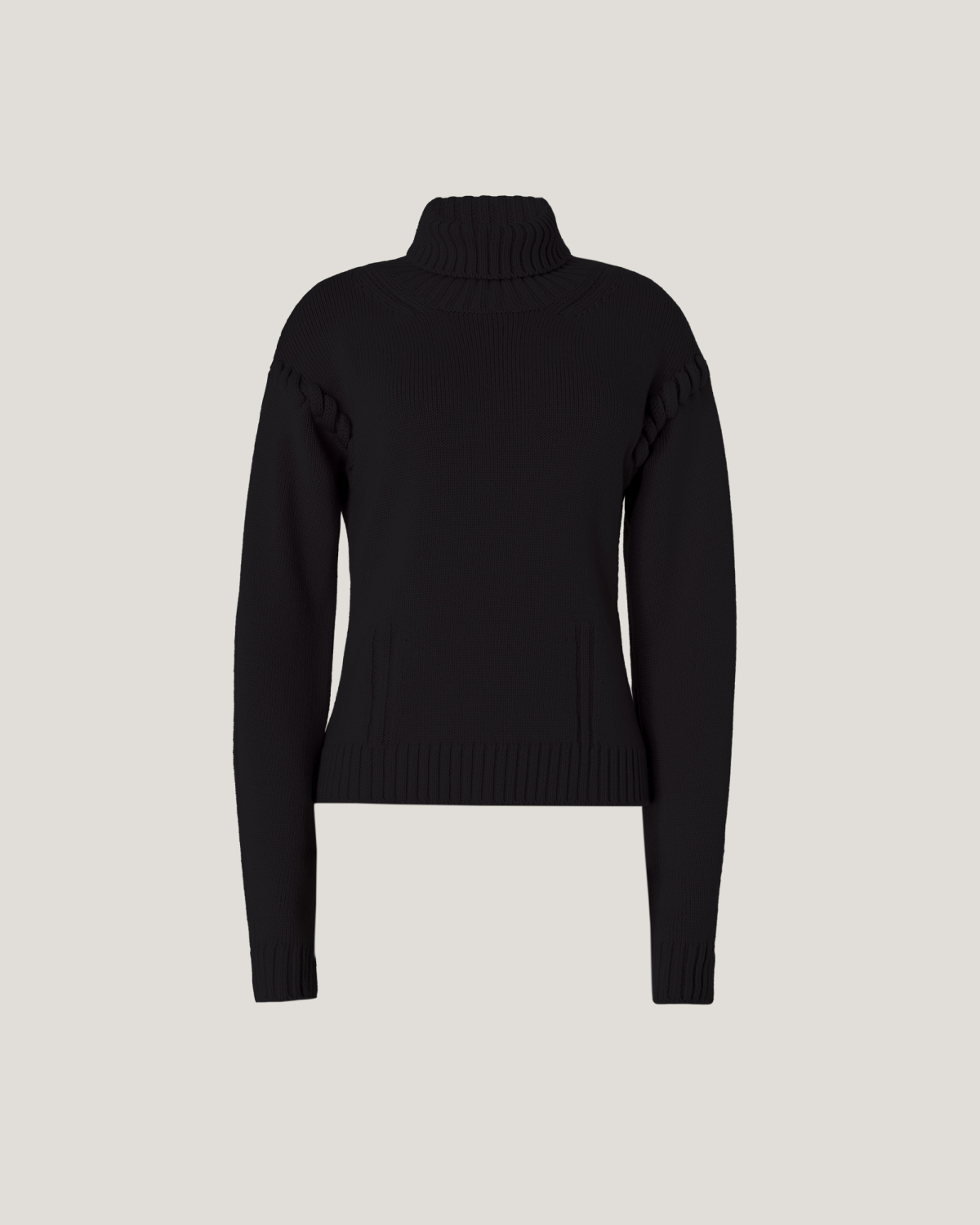 Wool turtleneck with tubular stitching | Sweaters, Sweaters, Fall Winter 2025 | Genny