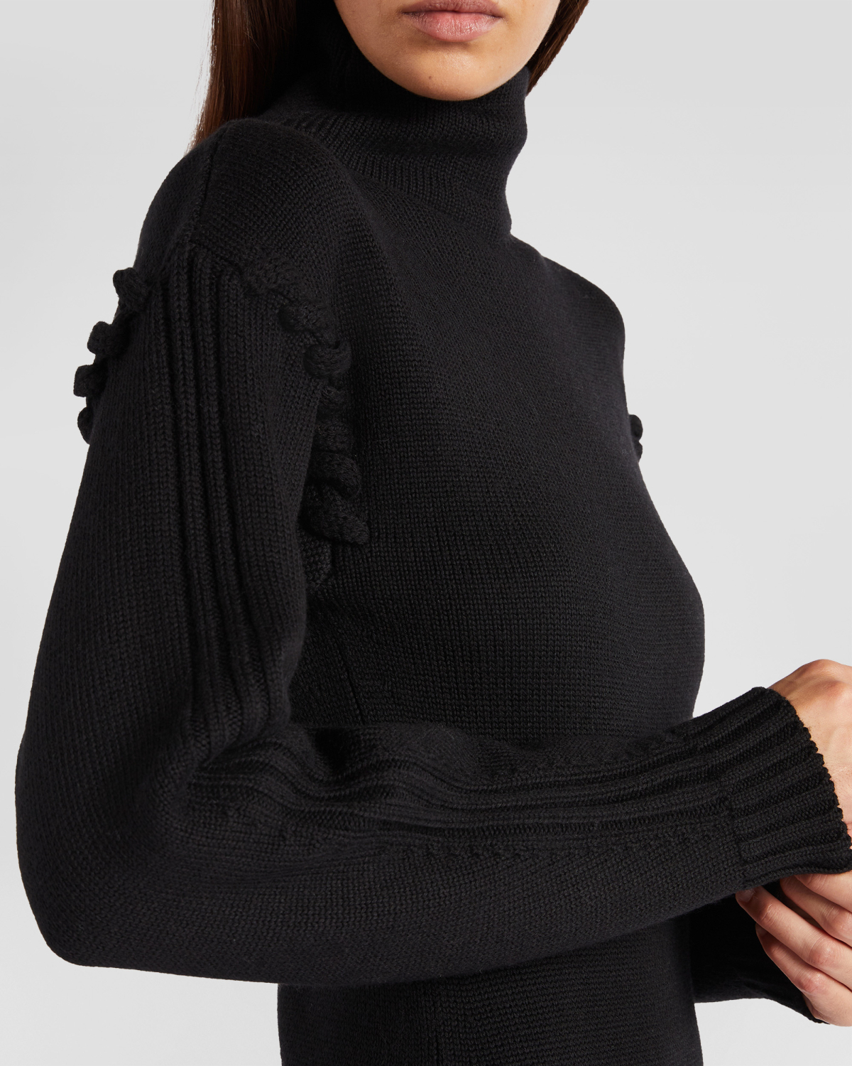 Wool dress with tubular stitching | Knitted dresses, Sweaters, Dresses, Fall Winter 2025 | Genny