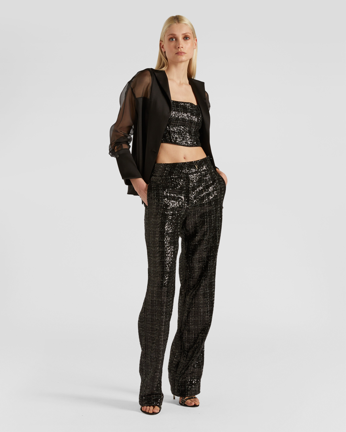 Sheer silk-blend shirt | Fall Winter 2025 | Genny
