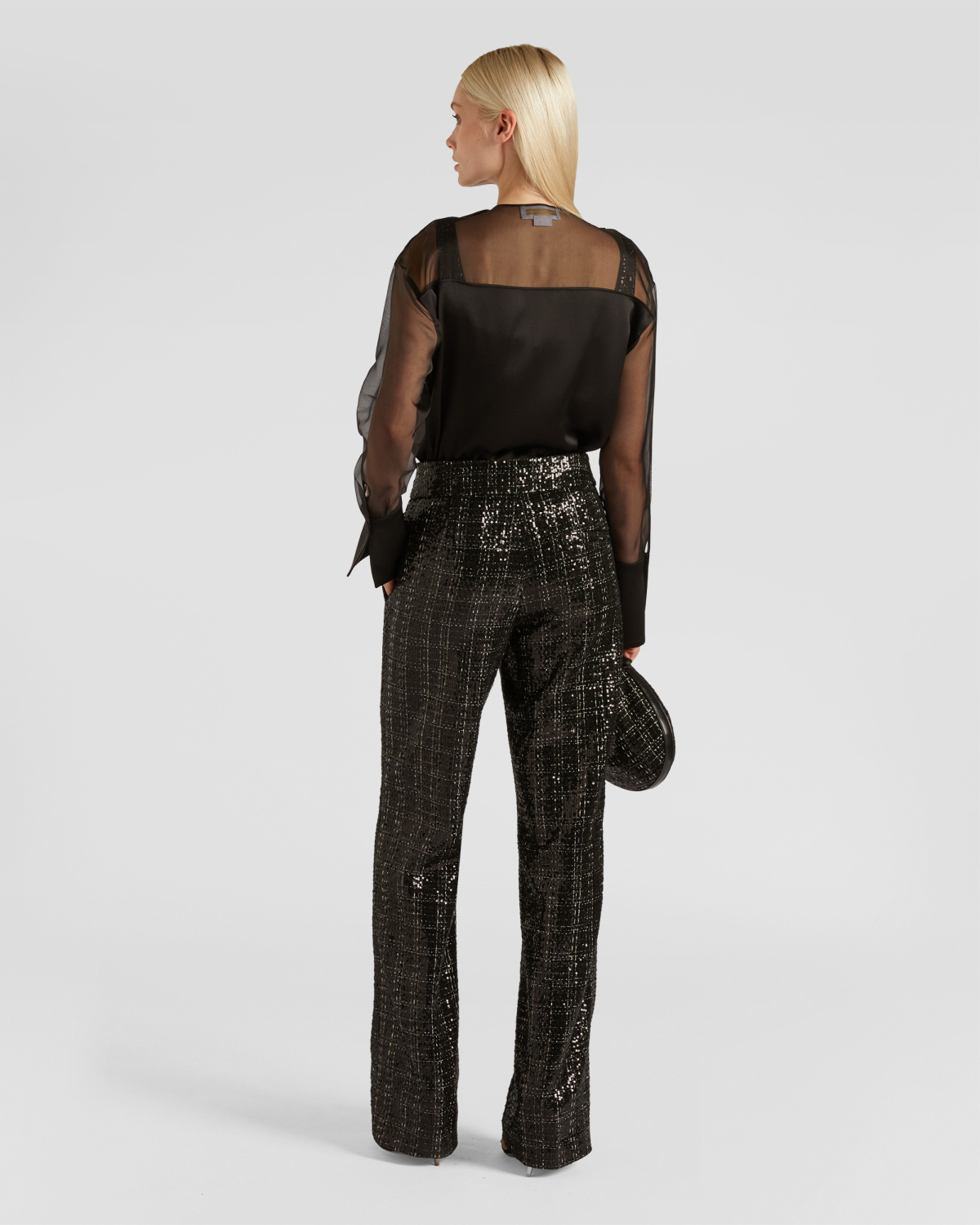 Sheer silk-blend shirt | Fall Winter 2025 | Genny