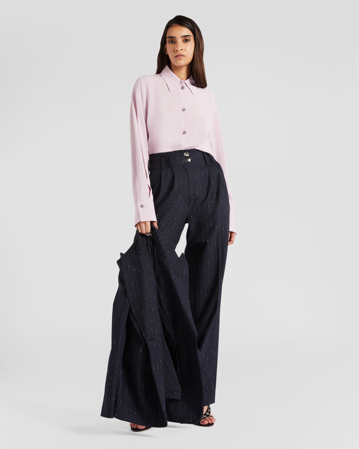 Silk-blend shirt | Fall Winter 2025 | Genny