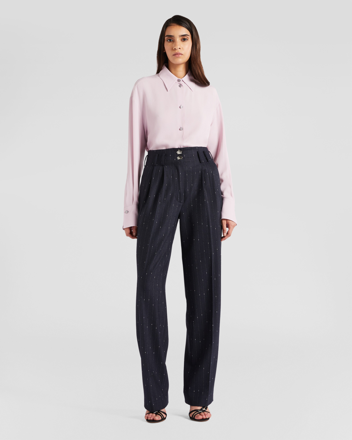 Silk-blend shirt | Fall Winter 2025 | Genny
