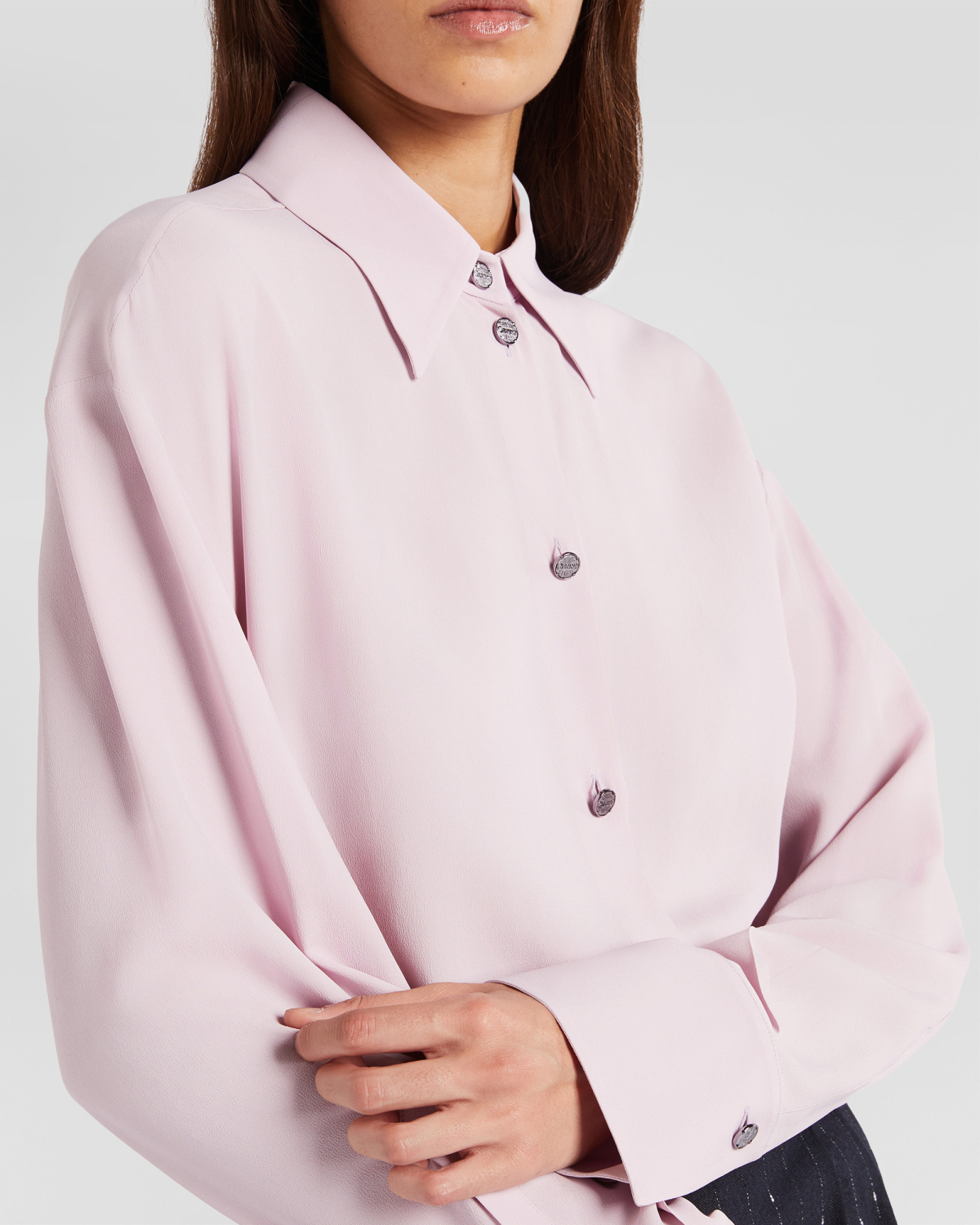 Silk-blend shirt | Fall Winter 2025 | Genny