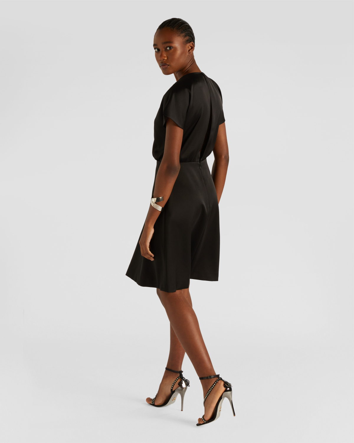 Dress with rhinestone mesh insert | Fall Winter 2025, Strass | Genny