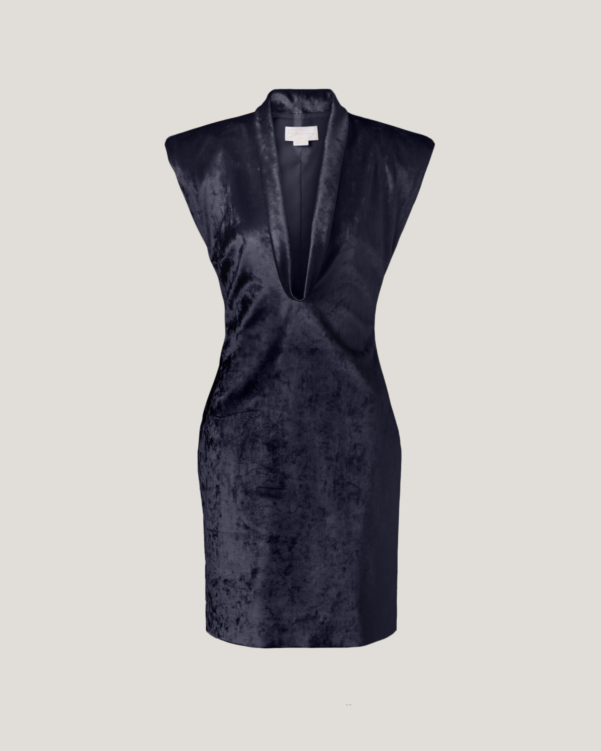 Iridescent velvet mini dress | Fall Winter 2025 | Genny