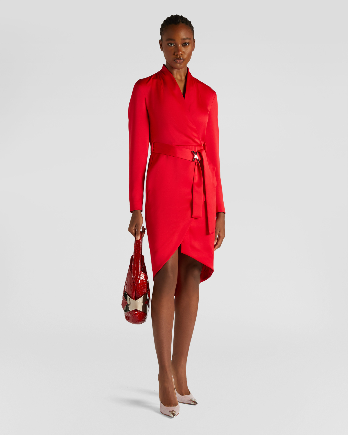Wrap satin dress | Fall Winter 2025 | Genny
