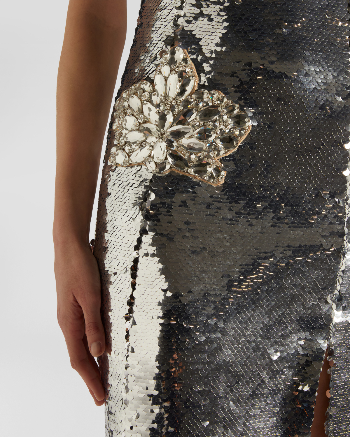 Sequin mini dress with slit | Fall Winter 2025 | Genny
