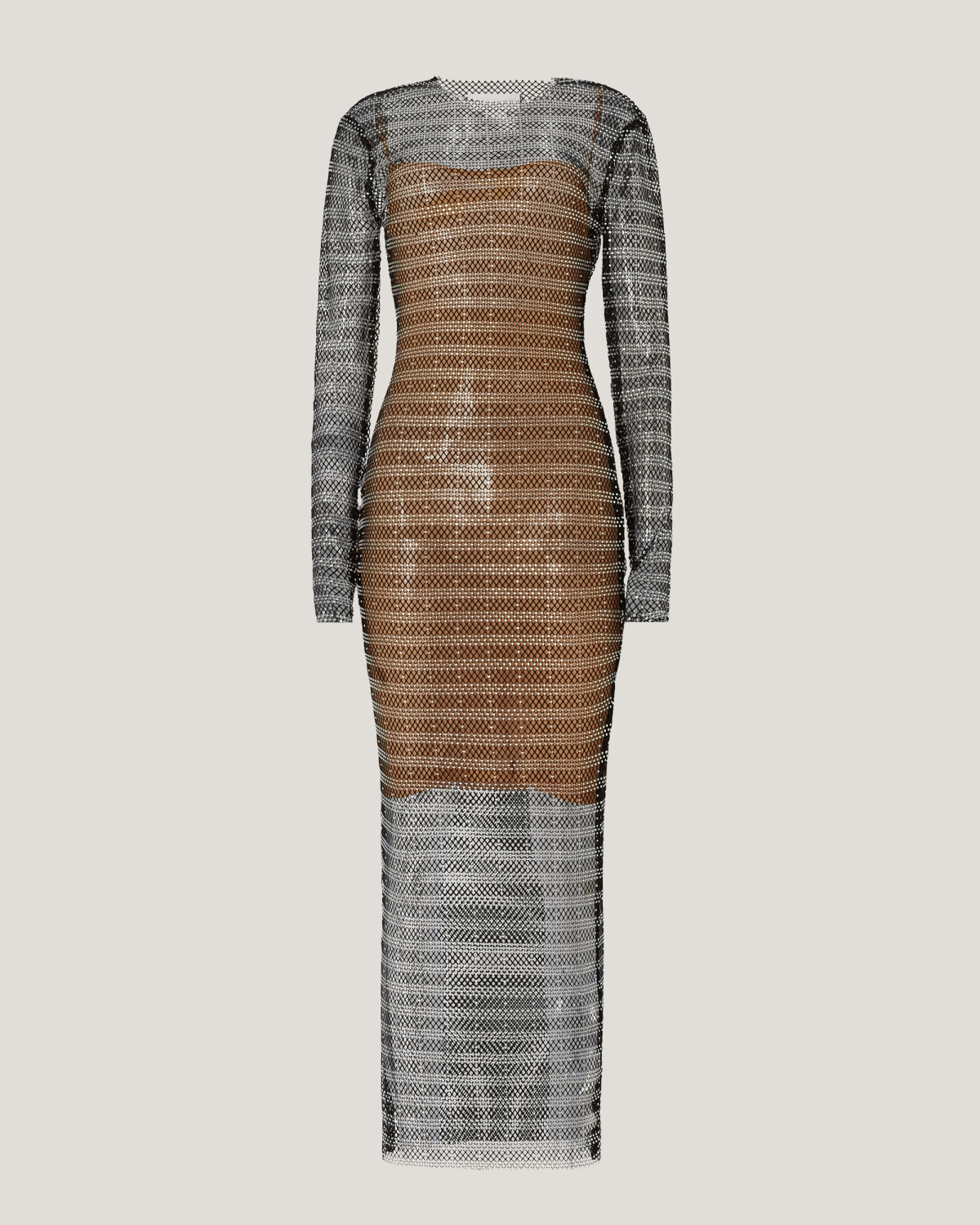 Striped mesh rhinestone dress | Dresses & Jumpsuits | Genny