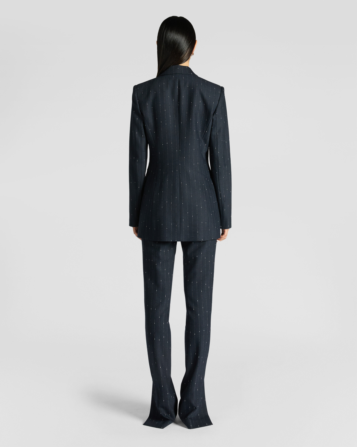 Pinstripe wool-blend jacket | Fall Winter 2025 | Genny