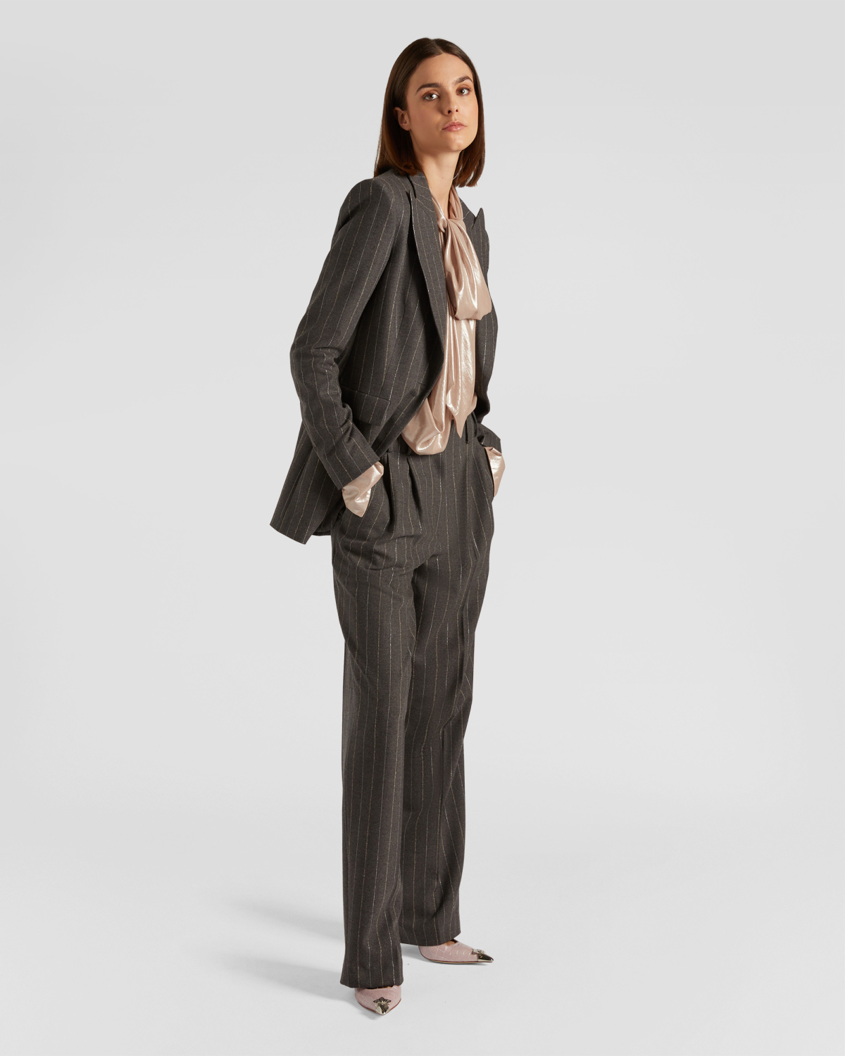 Pinstripe wool jacket | Fall Winter 2025 | Genny
