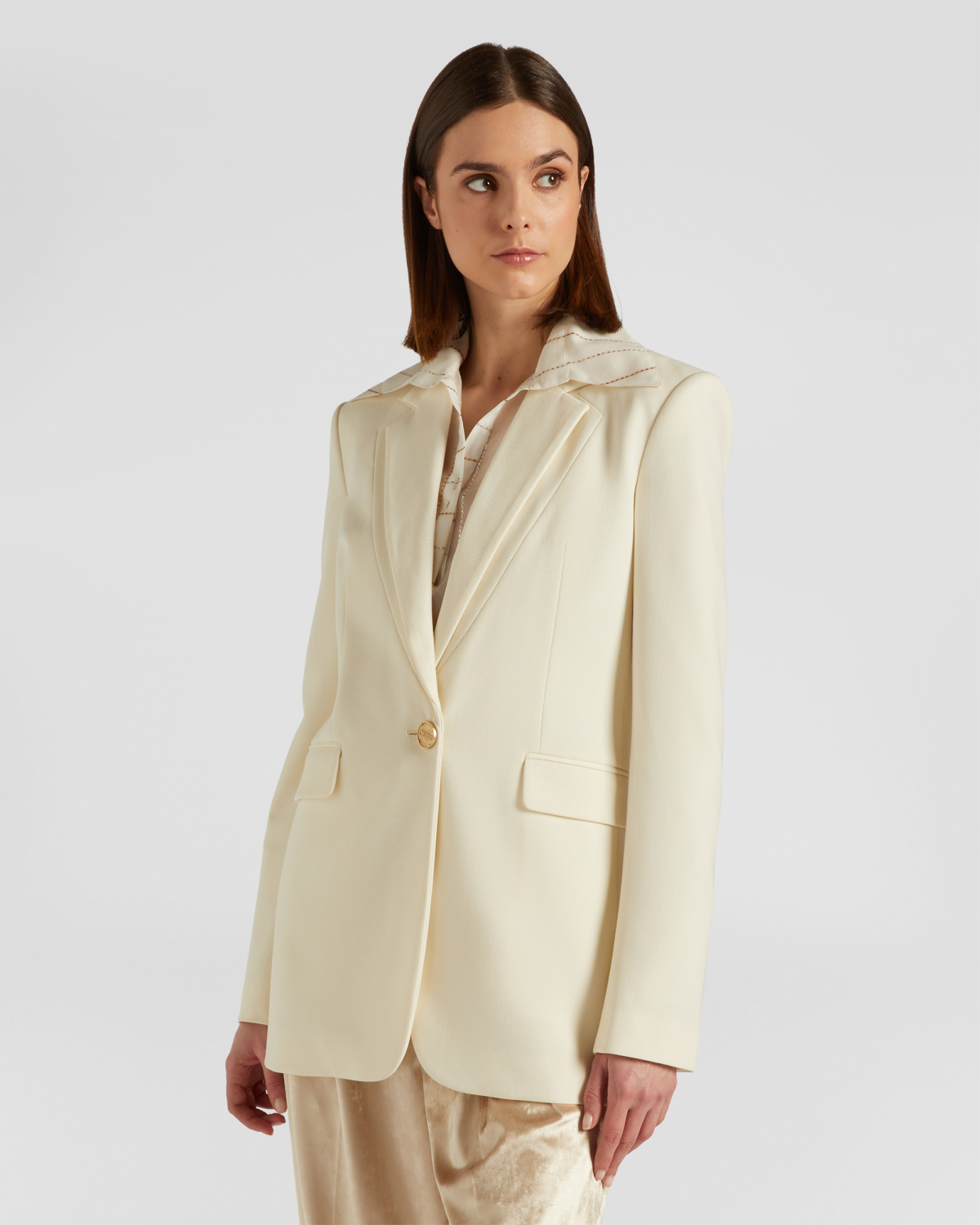 Single-breasted wool blazer | Fall Winter 2025 | Genny