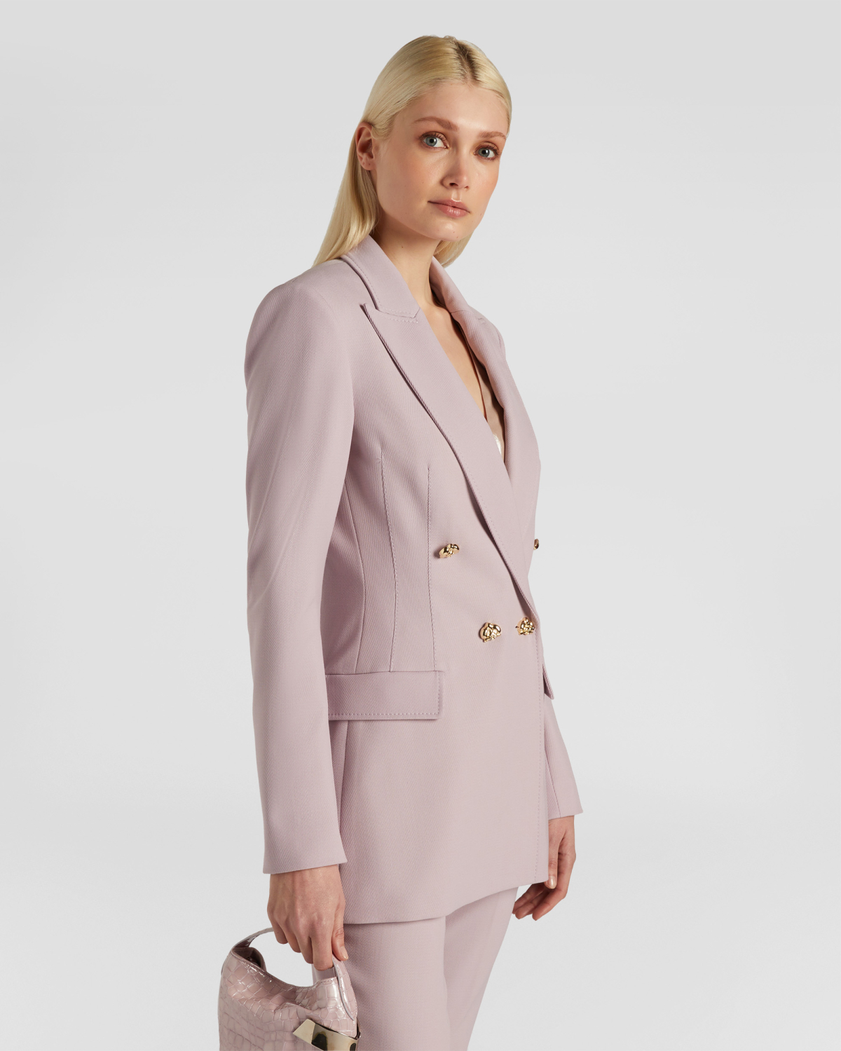 Long double-breasted wool-blend blazer | Fall Winter 2025 | Genny