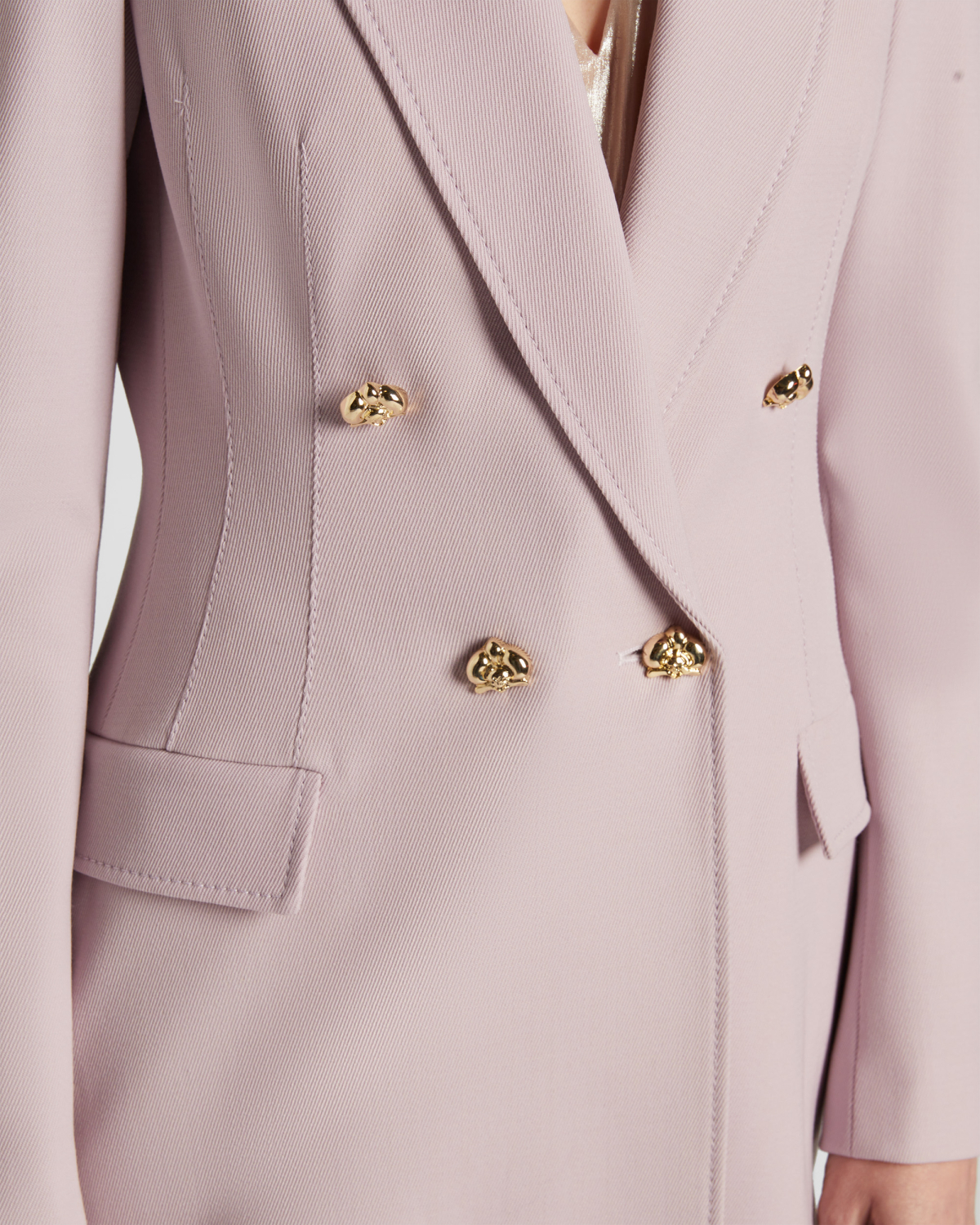 Long double-breasted wool-blend blazer | Fall Winter 2025 | Genny
