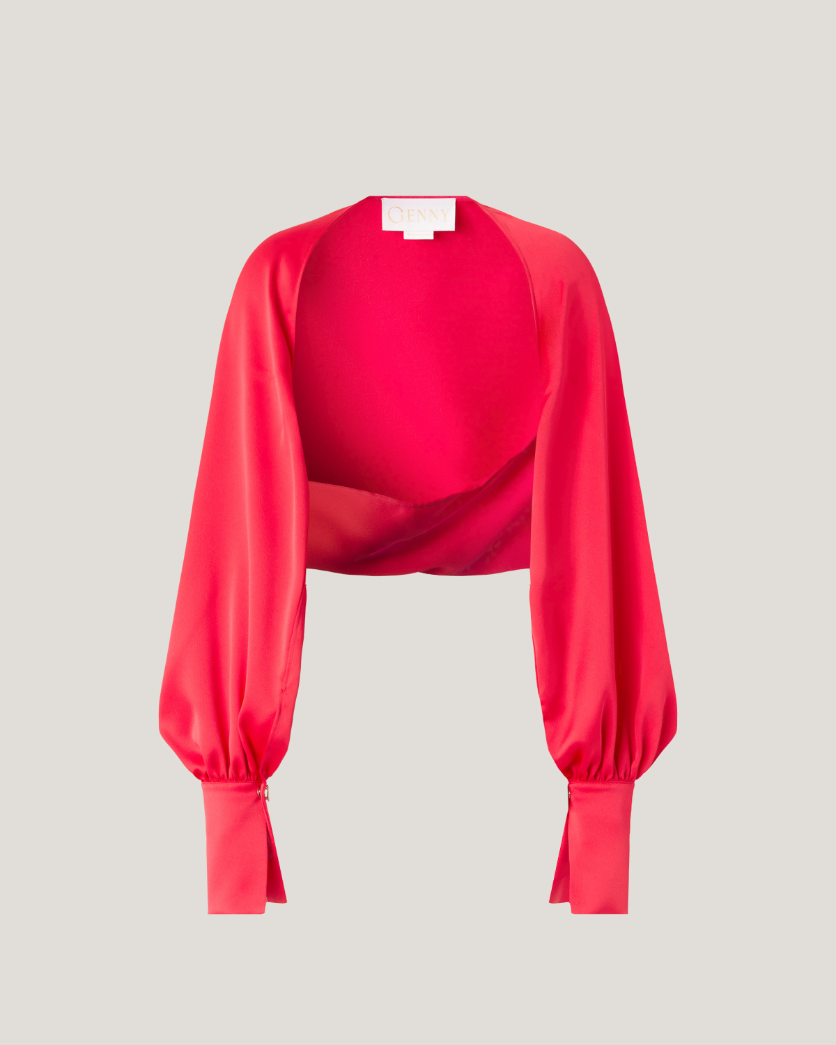 Satin bolero with X buttons | Fall Winter 2025 | Genny