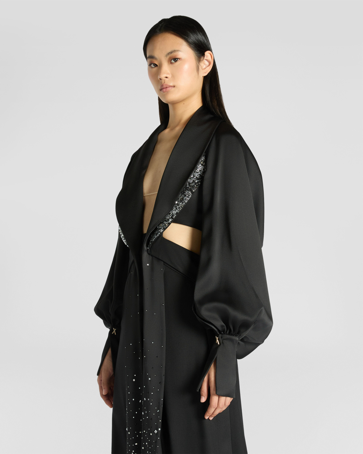 Satin bolero with X buttons | Fall Winter 2025, Tops & Blouses | Genny