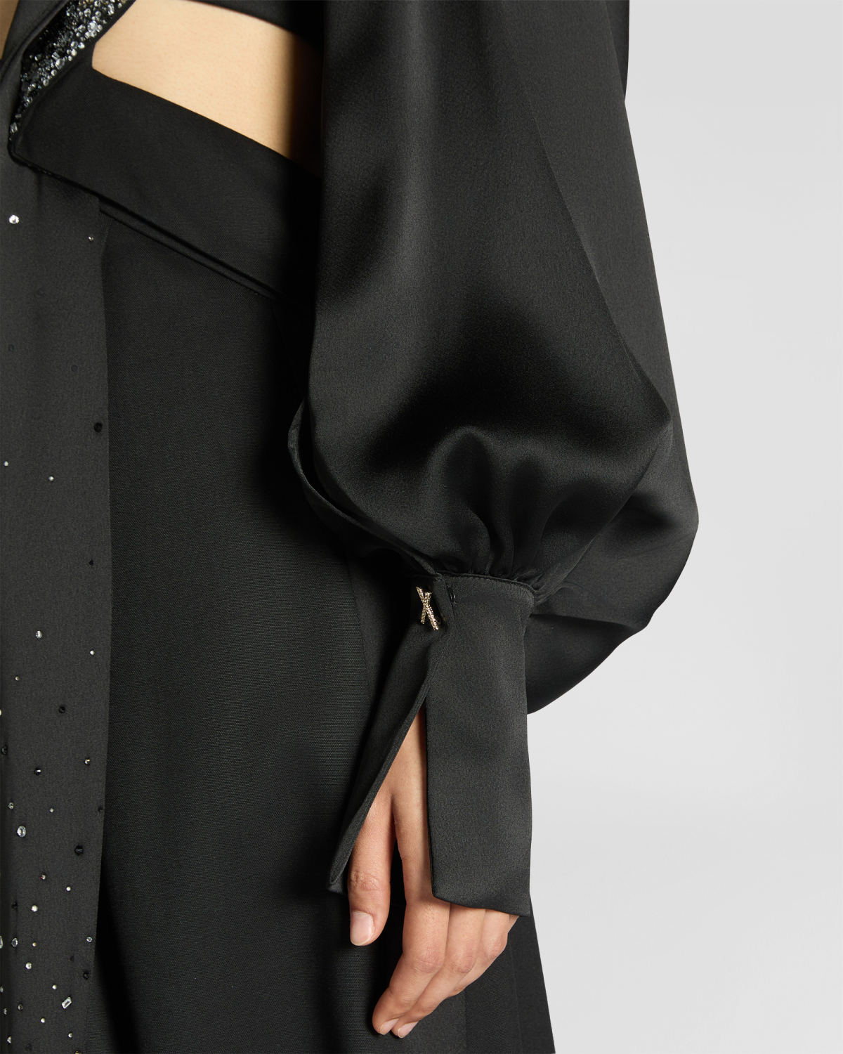 Satin bolero with X buttons | Fall Winter 2025, Tops & Blouses | Genny