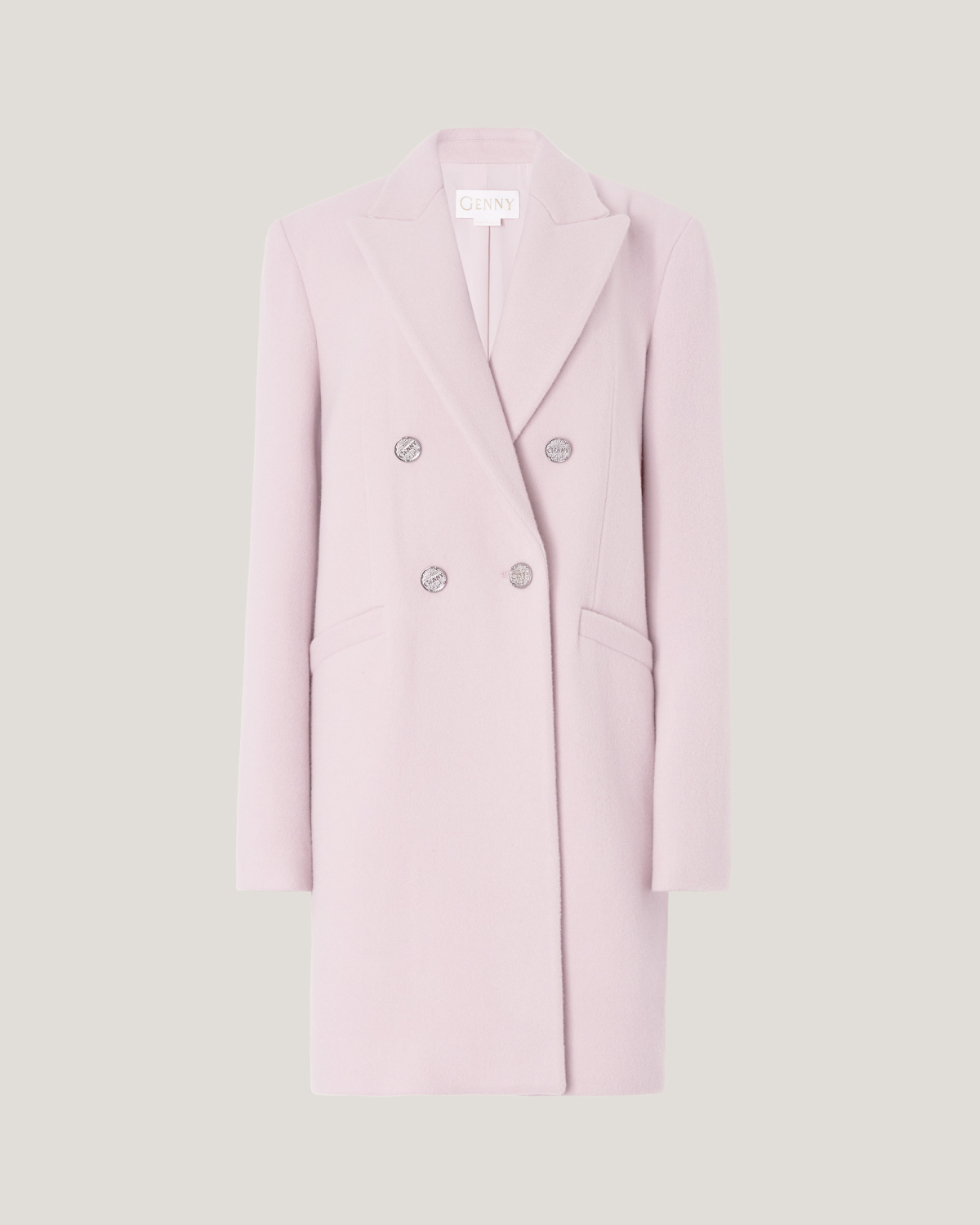 Double-breasted wool blend coat | Fall Winter 2025 | Genny