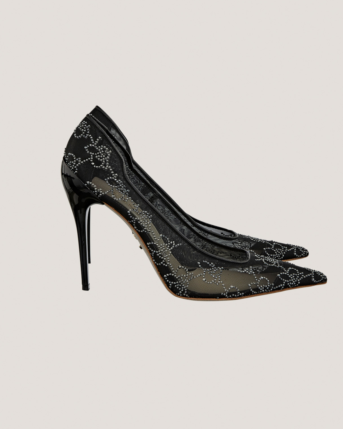Mesh rhinestone Orchids pumps | Pumps, Fall Winter 2025, Strass | Genny