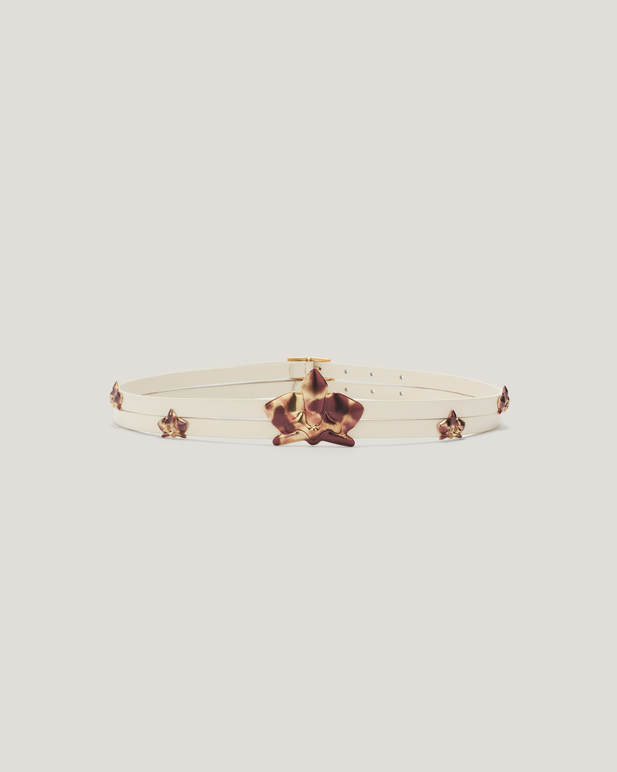 Belt with orchids | Belts, Fall Winter 2025, Accessories | Genny