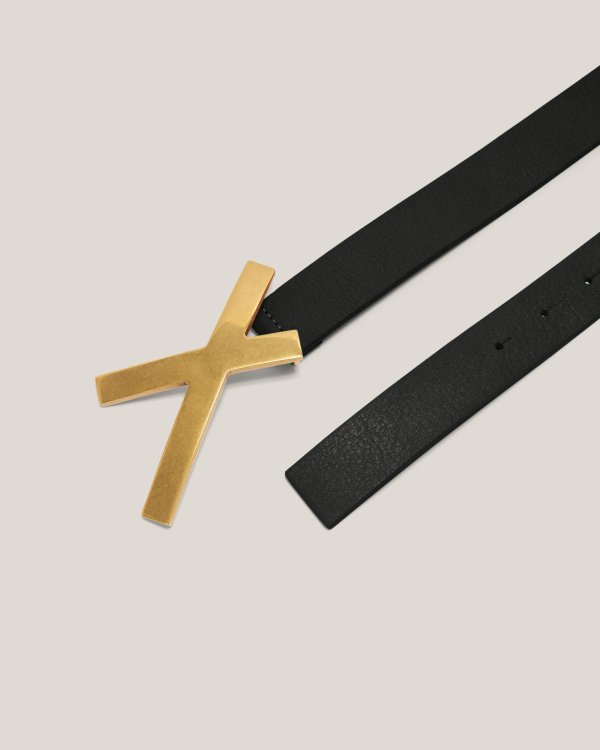 X leather belt | Belts, Fall Winter 2025, Accessories | Genny