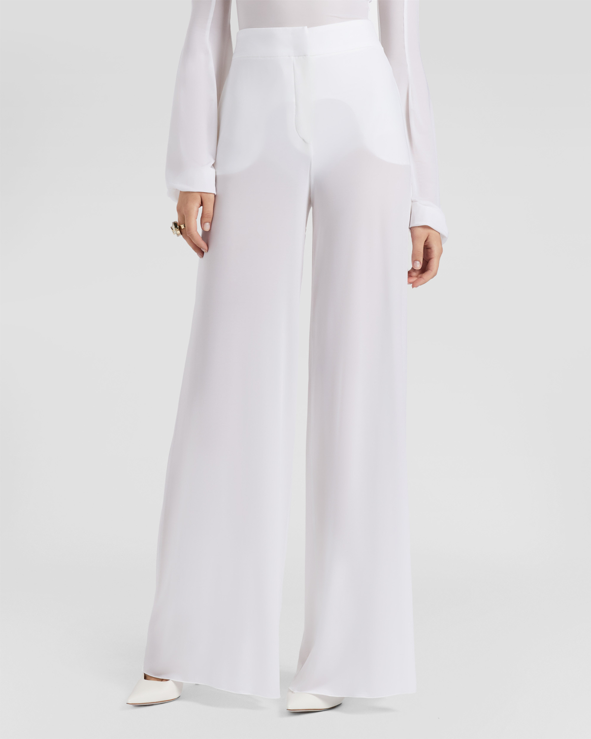 Superlight jersey wide-leg pants | Fall Winter 2025 | Genny
