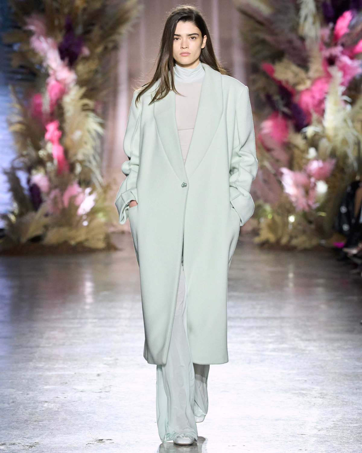 Superlight jersey wide-leg pants | Fall Winter 2025 | Genny