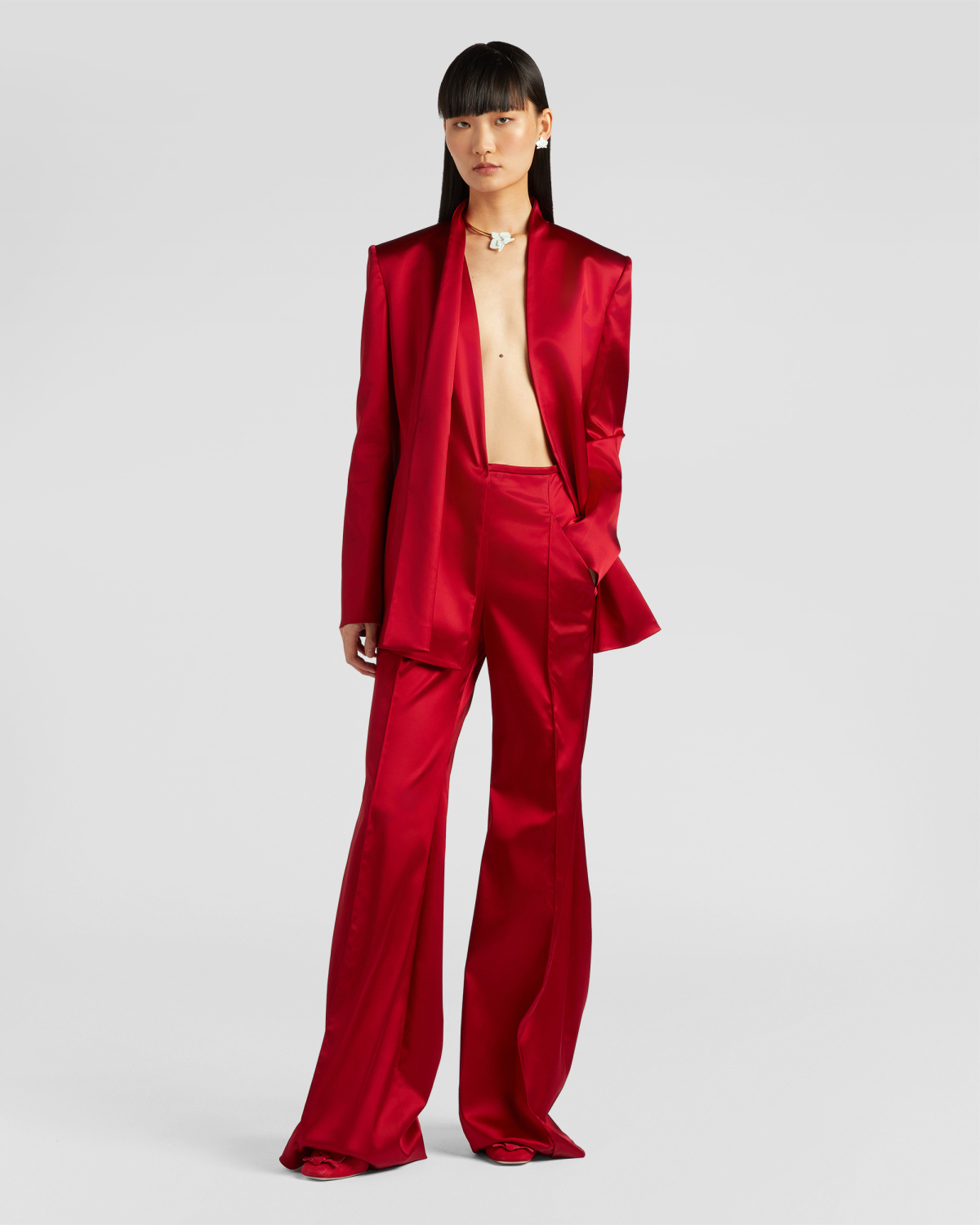 Satin jacket | Coats & Jackets, Blazer, Ricercabili, Ready to Wear | Genny