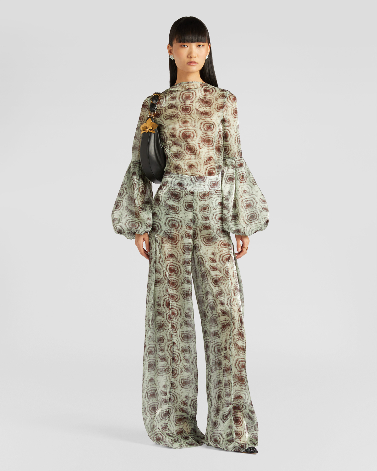 Turtle-pattern pants | Fall Winter 2025 | Genny