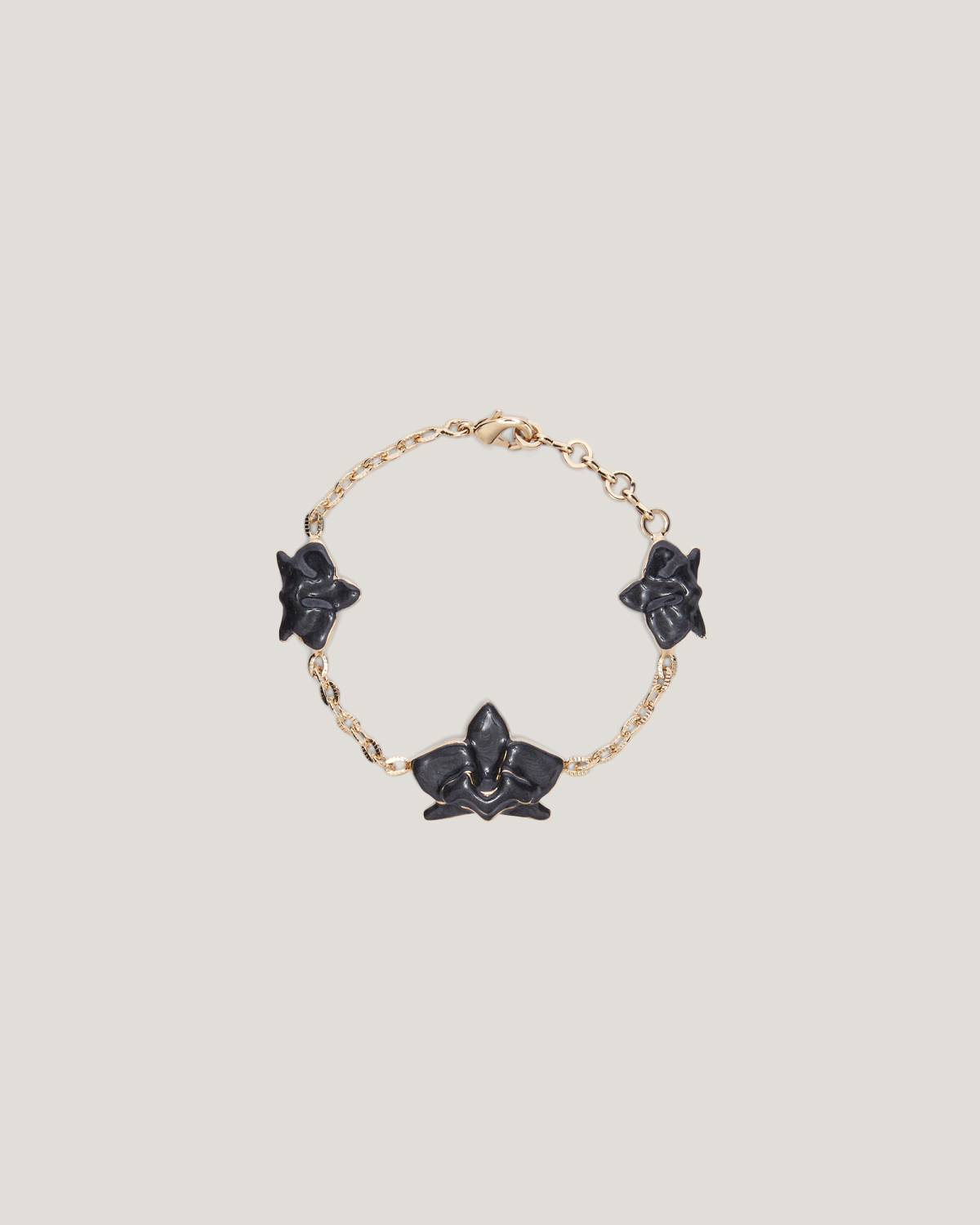 Bracelet with enamel Orchids | Jewelry, Bracelets, Fall Winter 2025, Accessories | Genny