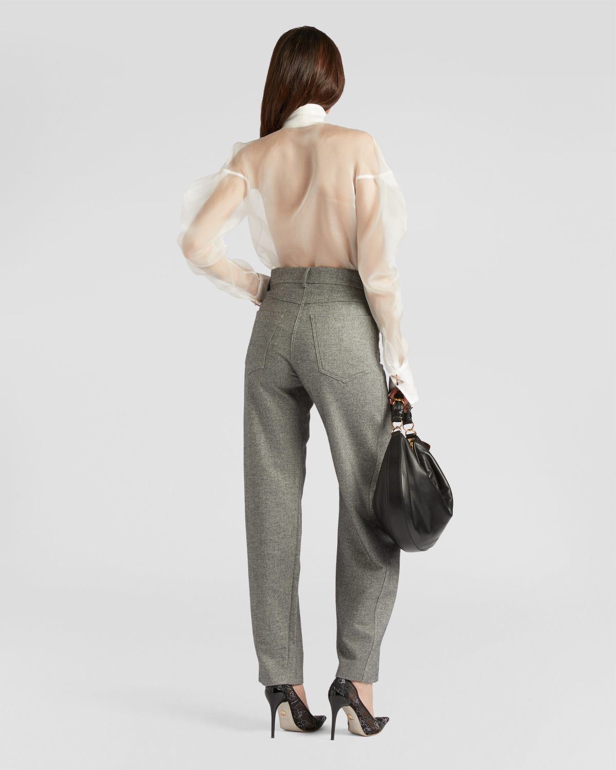 Puff sleeve silk shirt | Fall Winter 2025 | Genny