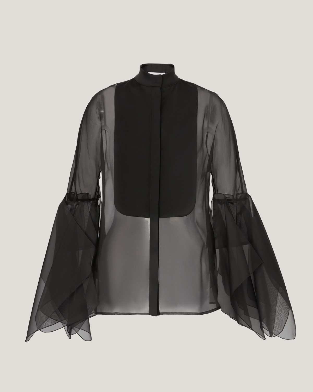 Silk shirt with petal cuffs | Fall Winter 2025 | Genny