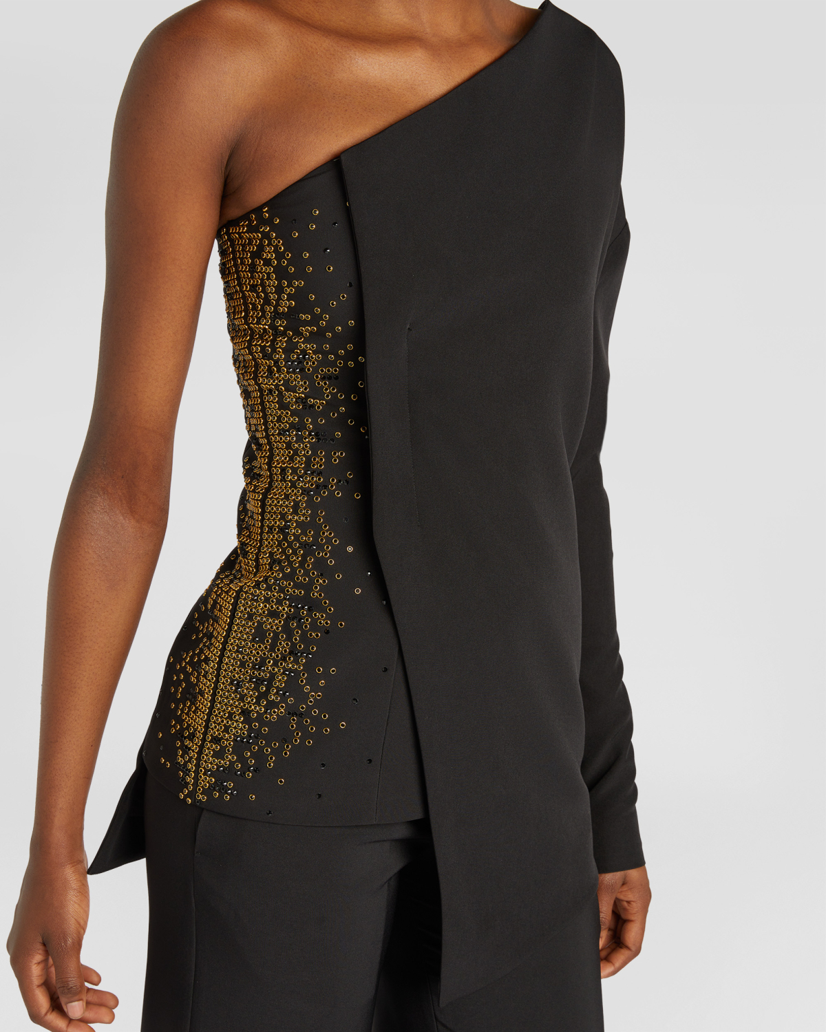 Embroidered one-shoulder top | Fall Winter 2025 | Genny
