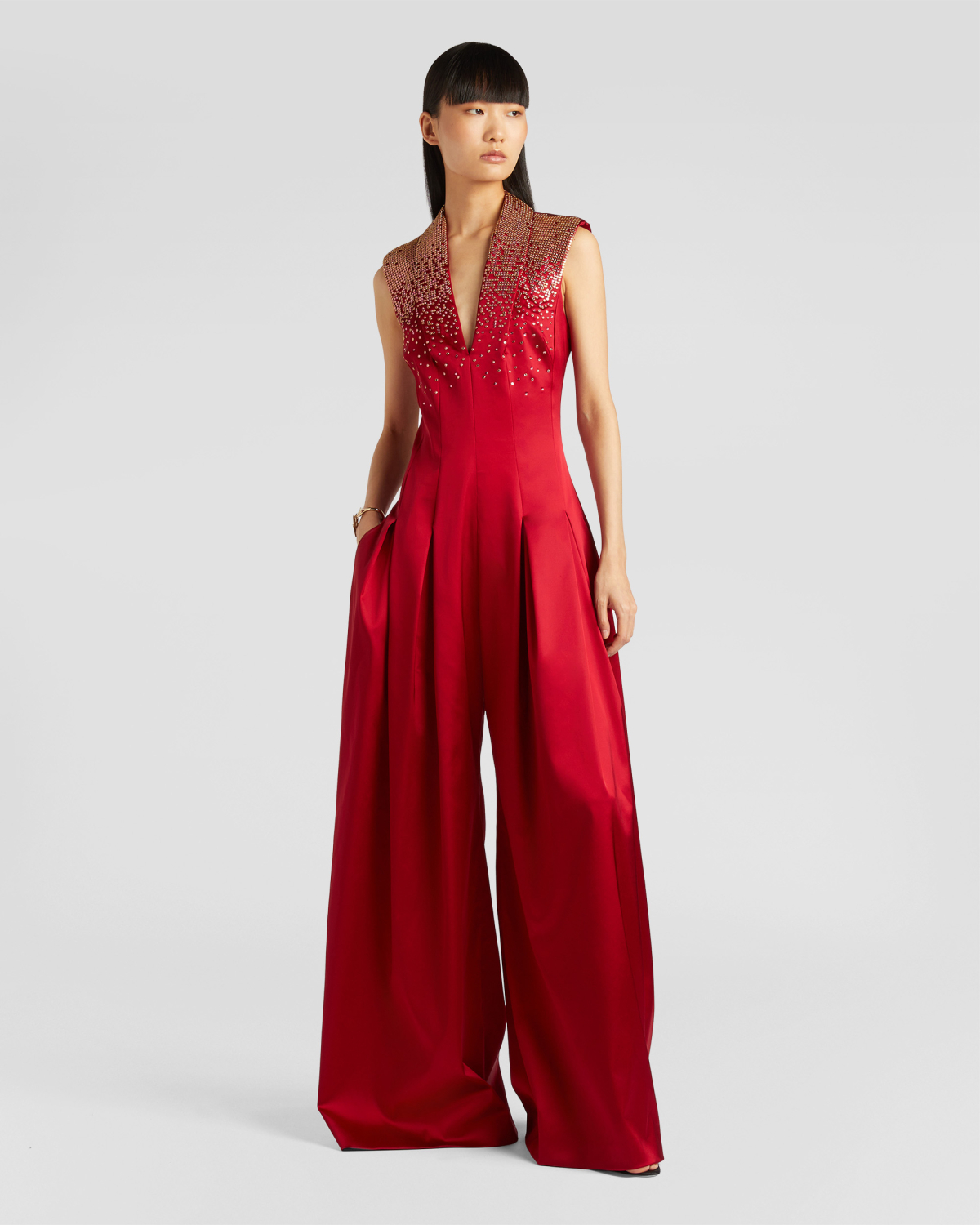Embroidered long jumpsuit | Fall Winter 2025 | Genny