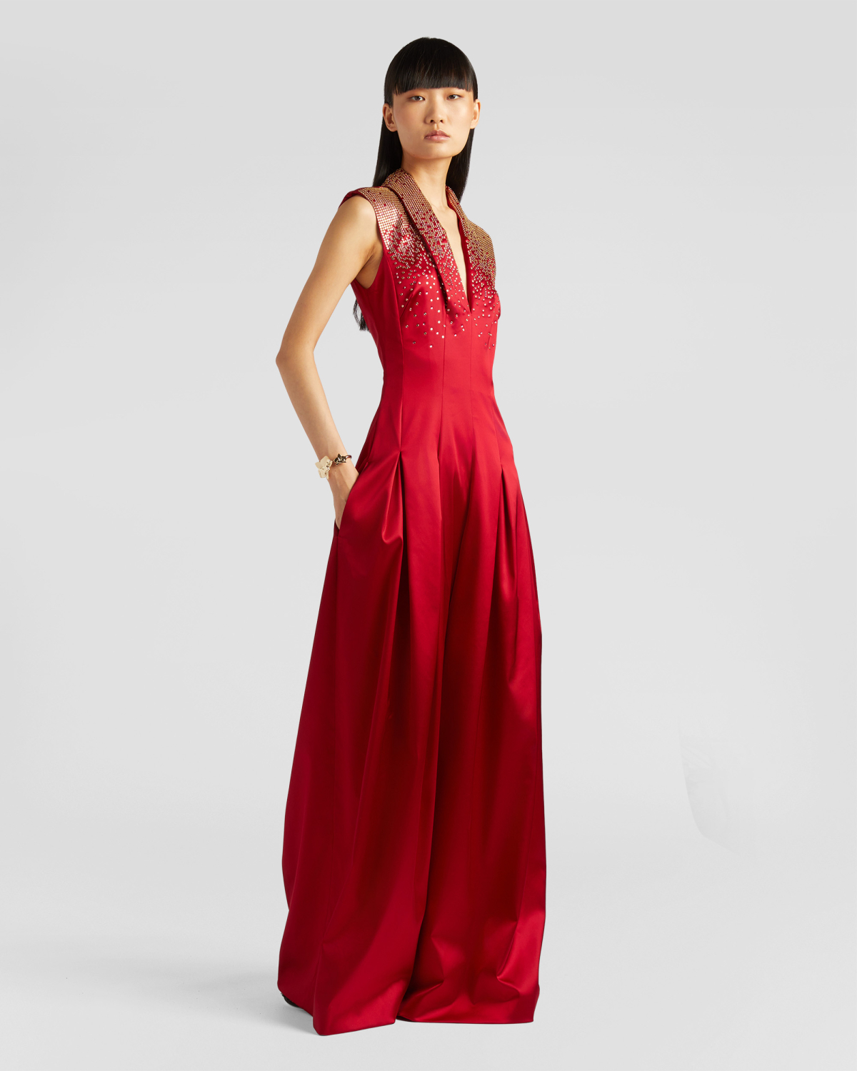 Embroidered long jumpsuit | Fall Winter 2025 | Genny