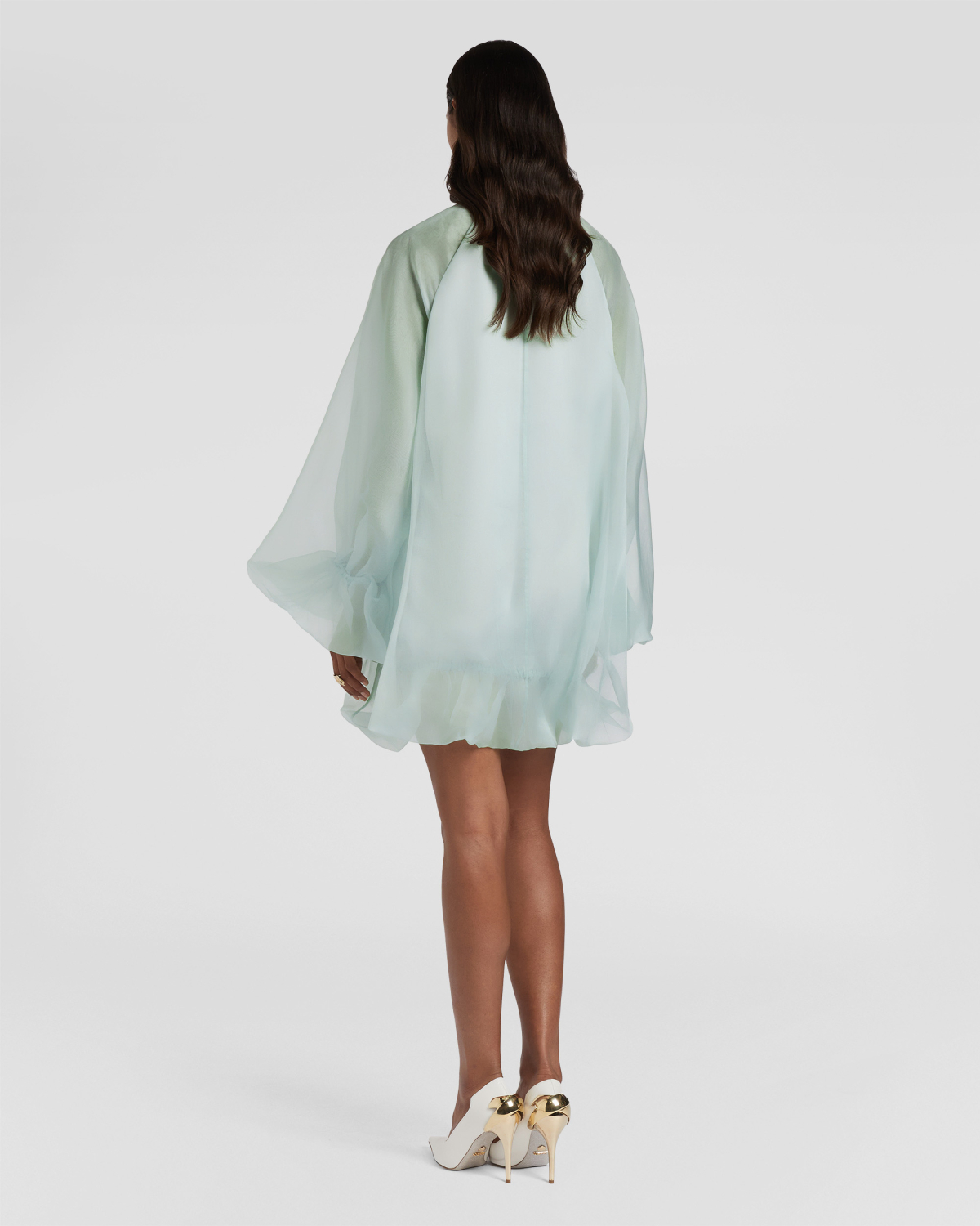 Short Balloon Silk Dress | Fall Winter 2025 | Genny