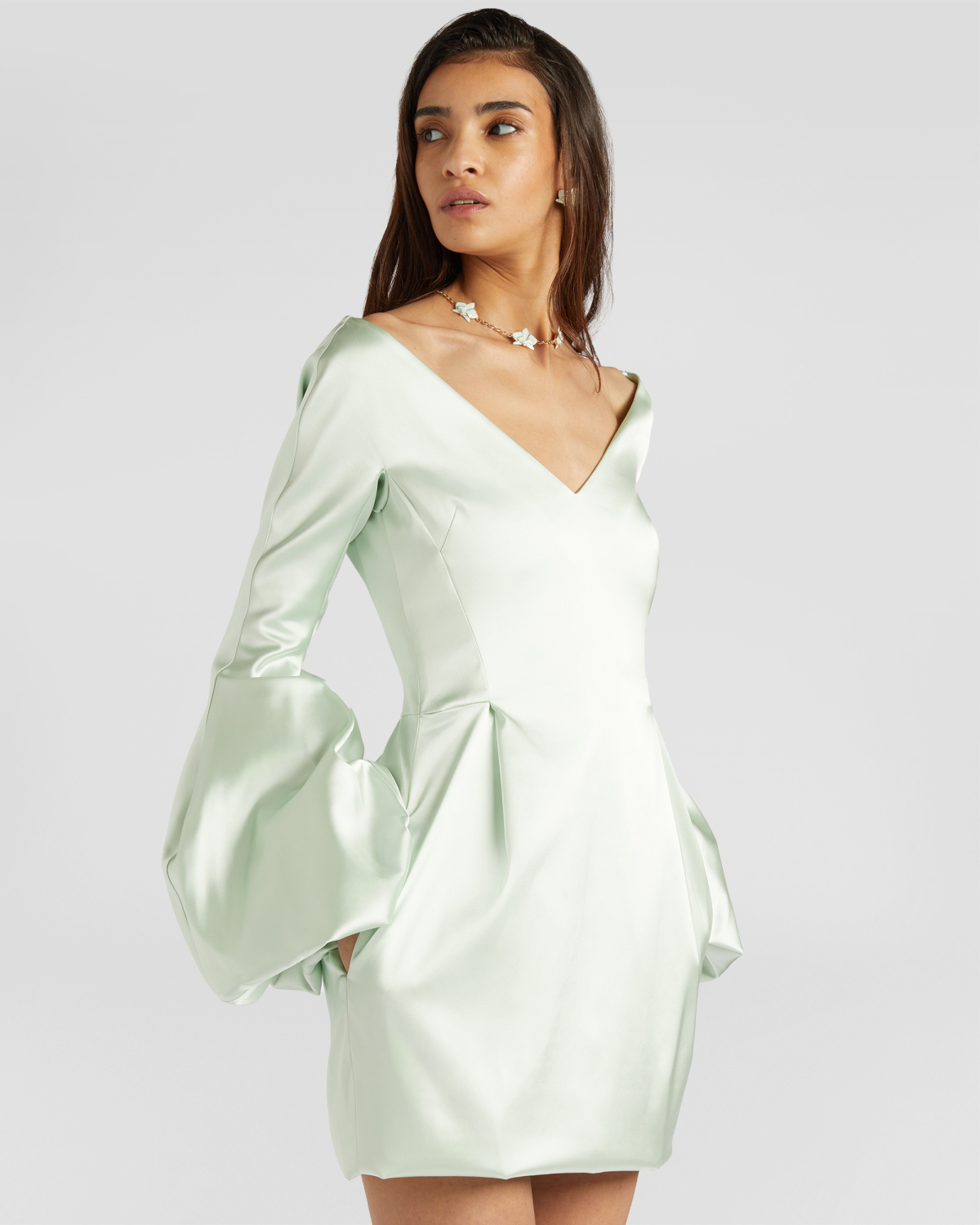 Dress with bardot neckline | Fall Winter 2025 | Genny