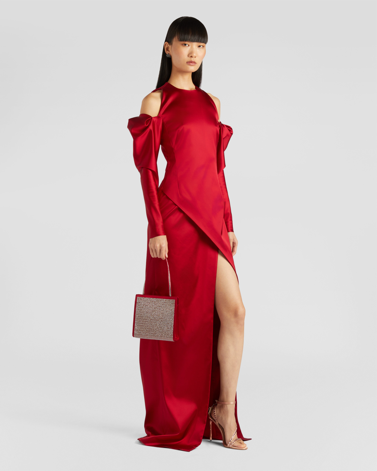 Long dress with shoulder cutout | Fall Winter 2025 | Genny