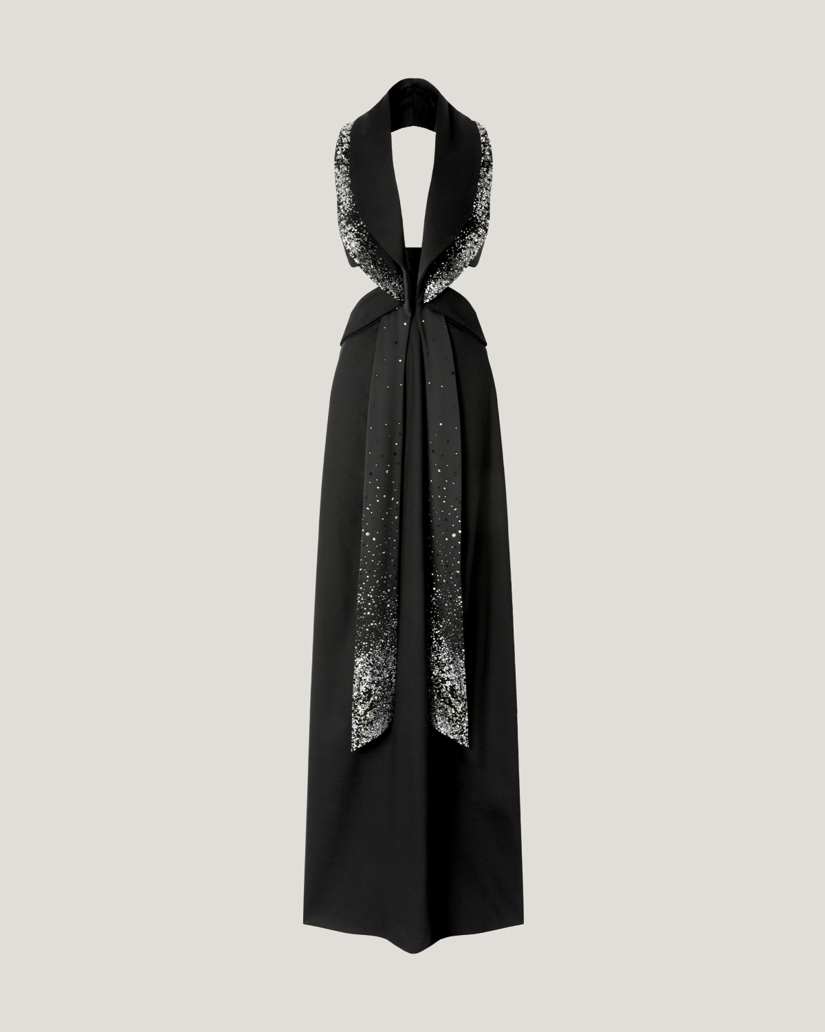 Dress with rhinestone lapels | Fall Winter 2025, Strass | Genny