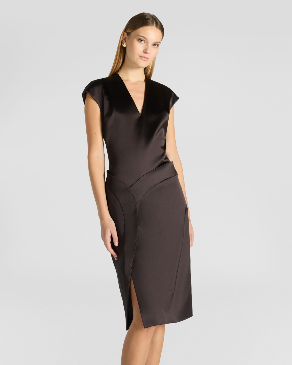 Sheath dress with wrap skirt | Fall Winter 2025 | Genny