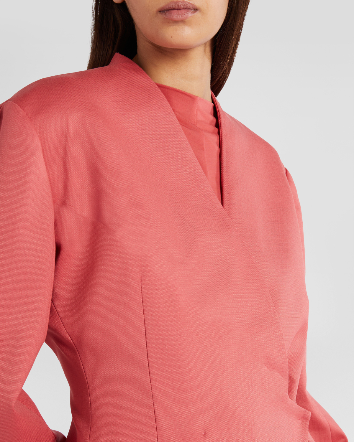 Long asymmetric wool jacket | Fall Winter 2025 | Genny