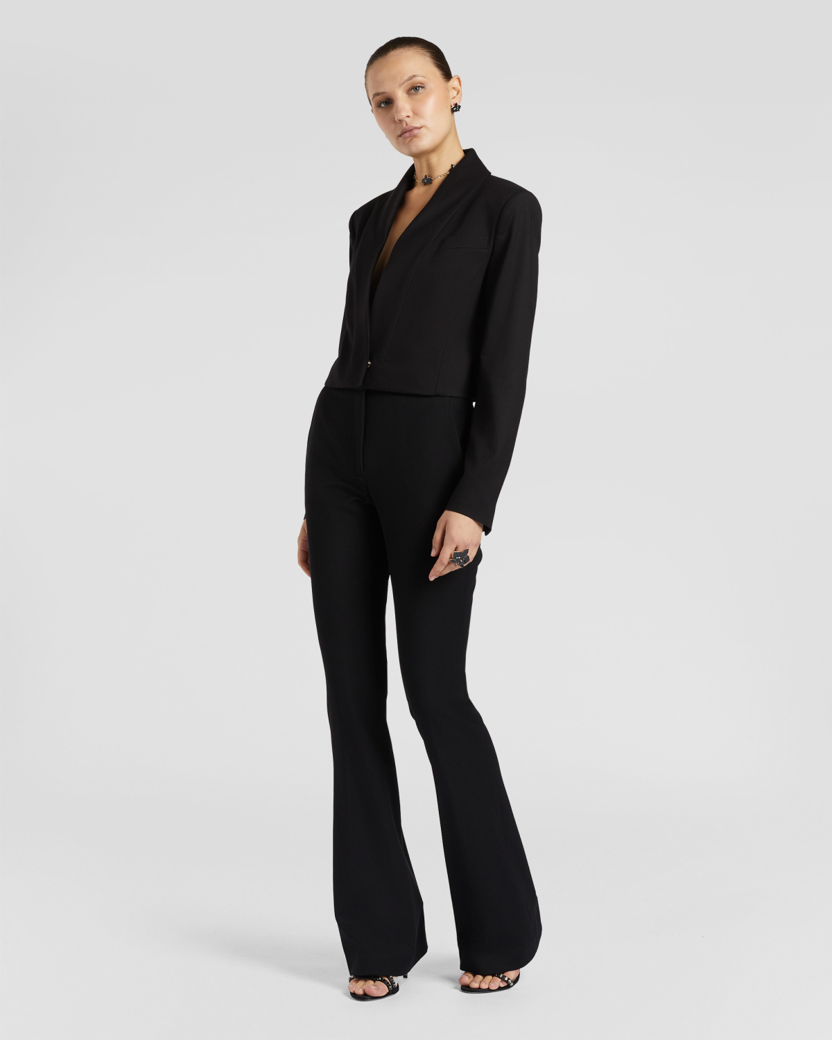 Cropped viscose blazer | Fall Winter 2025 | Genny