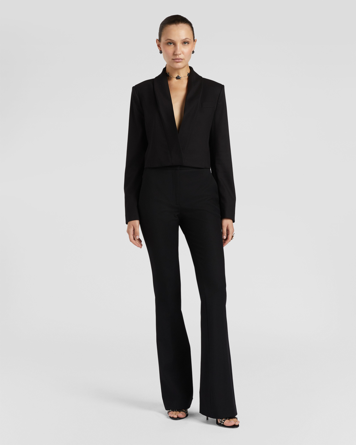 Cropped viscose blazer | Fall Winter 2025 | Genny