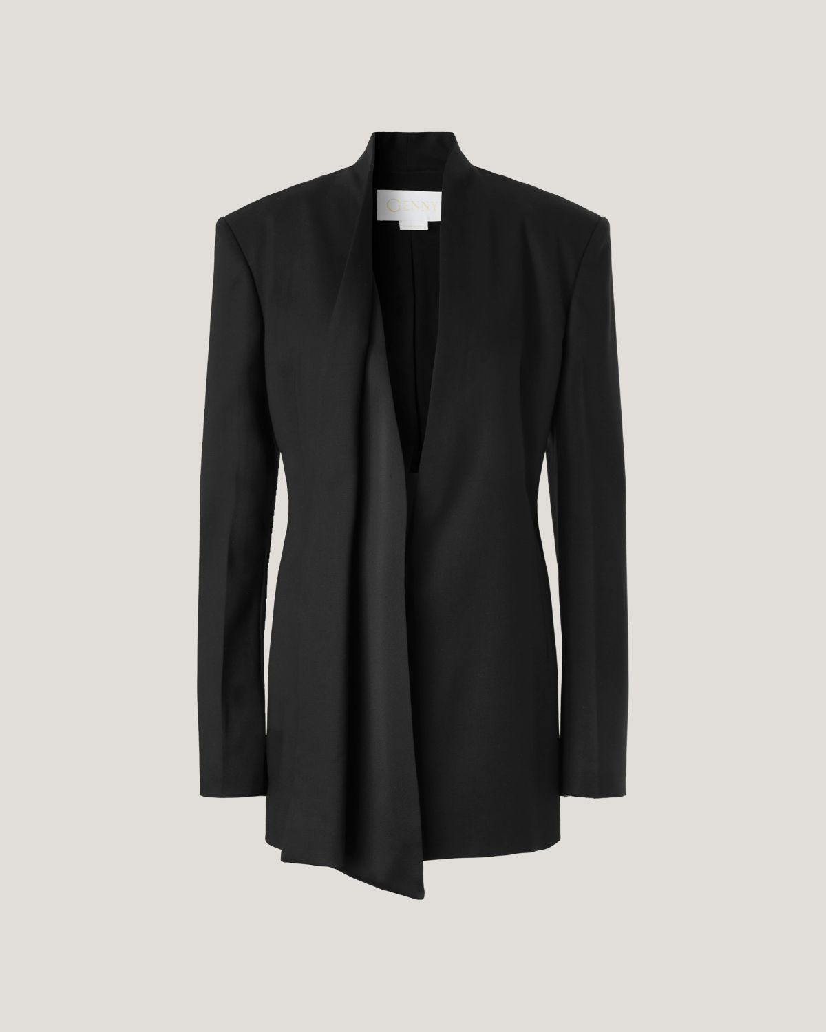 Asymmetric Wool-Viscose Jacket | Fall Winter 2025 | Genny