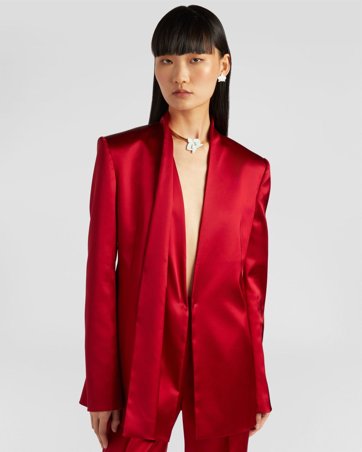Satin jacket | Coats & Jackets, Blazer, Ricercabili, Ready to Wear | Genny