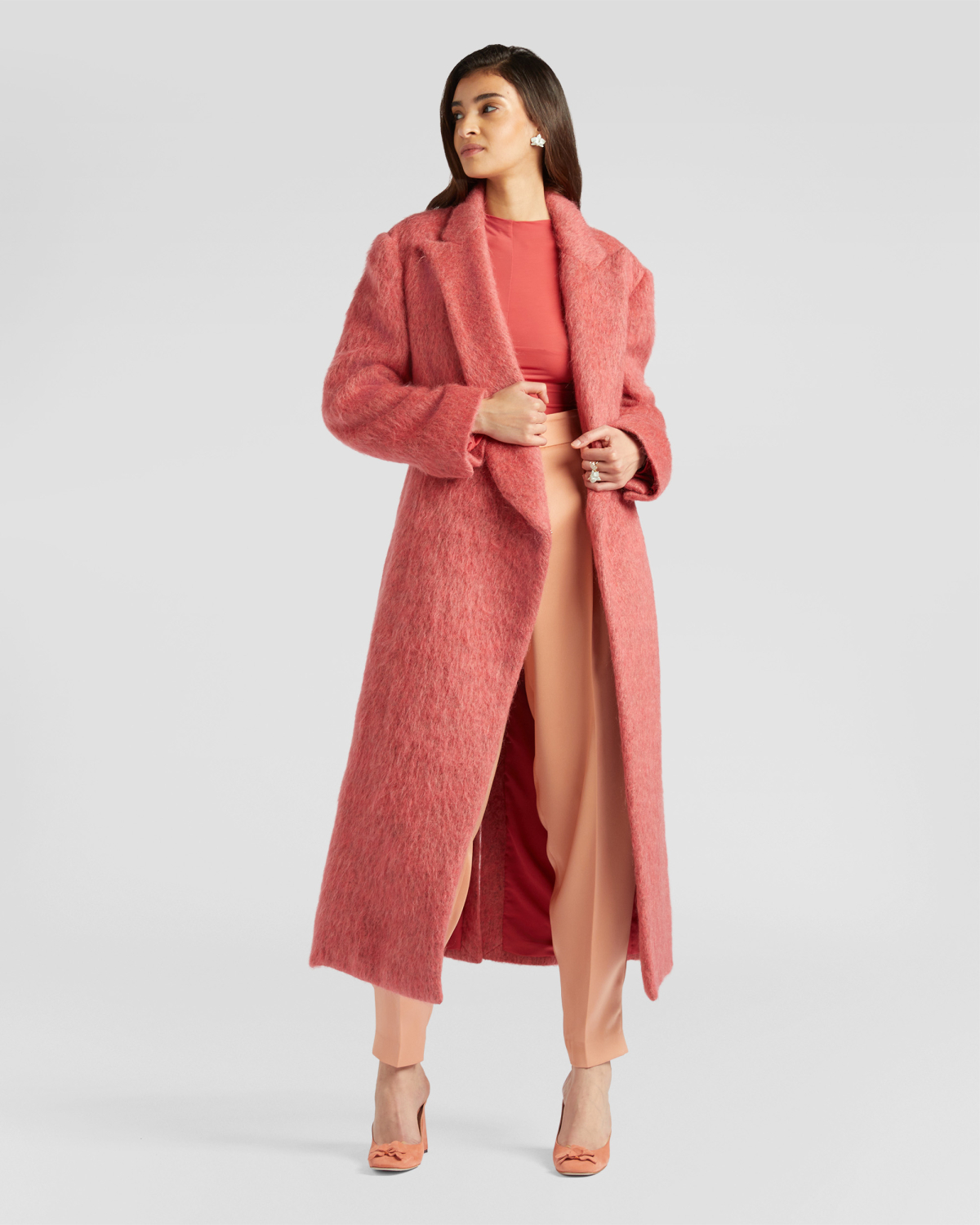 Mohair coat with lapels | Fall Winter 2025 | Genny