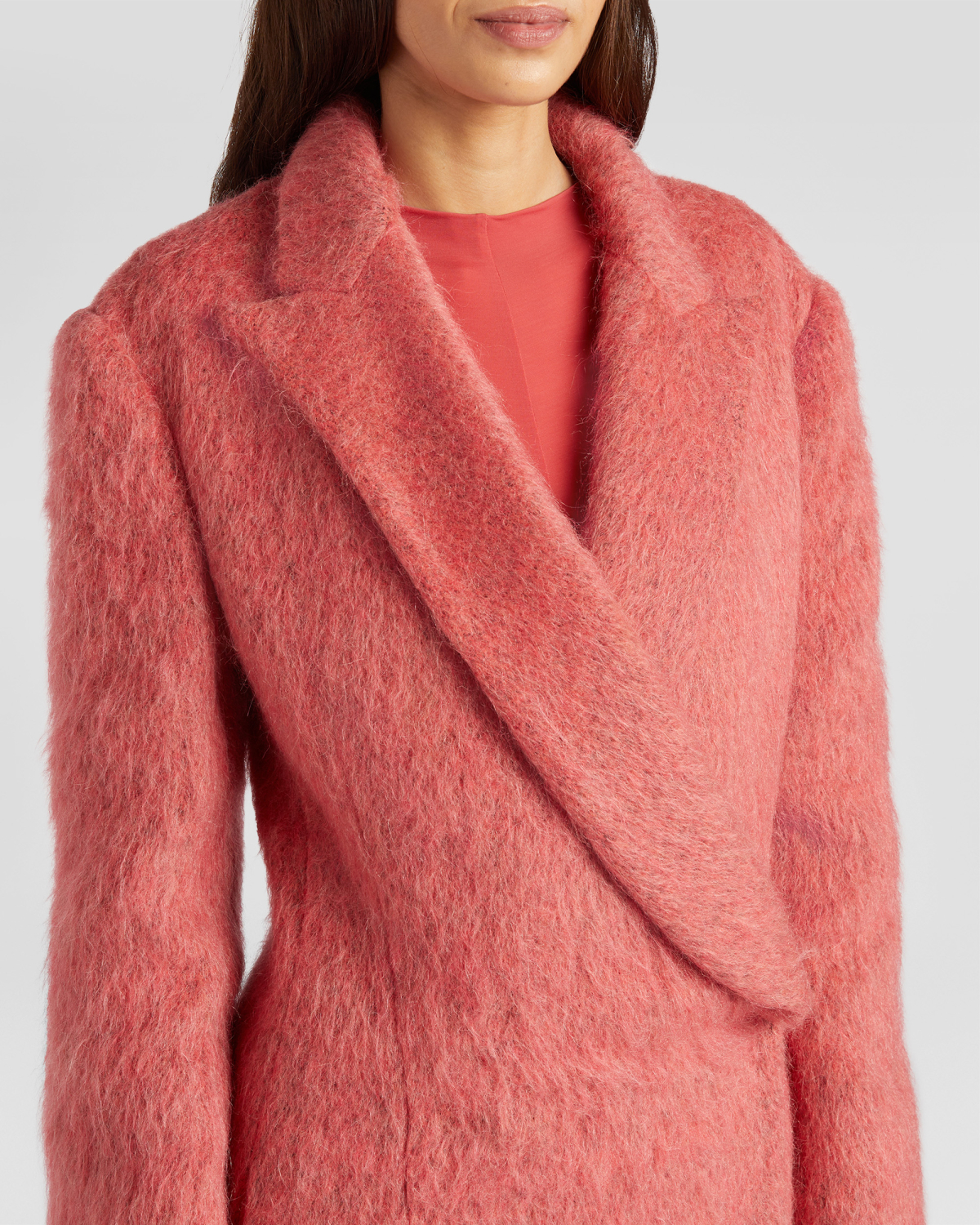 Mohair coat with lapels | Fall Winter 2025 | Genny