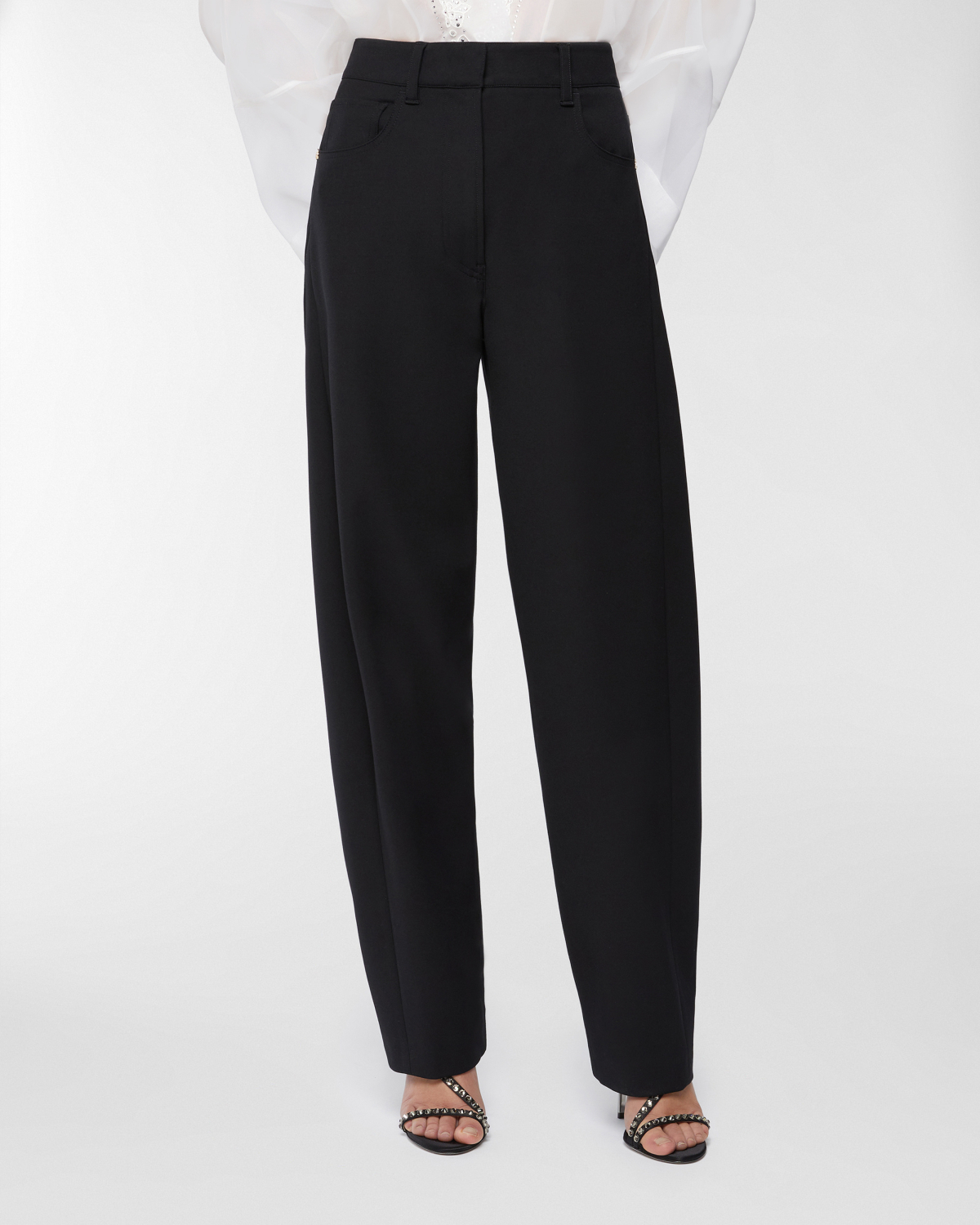 Five-pocket viscose pants | Skirts & Trousers, Resort 2025 Collection, Trousers, Spring Summer 2025, Evening Essential, Formal Suit, Ready to Wear, Highlights, Private sale | Genny