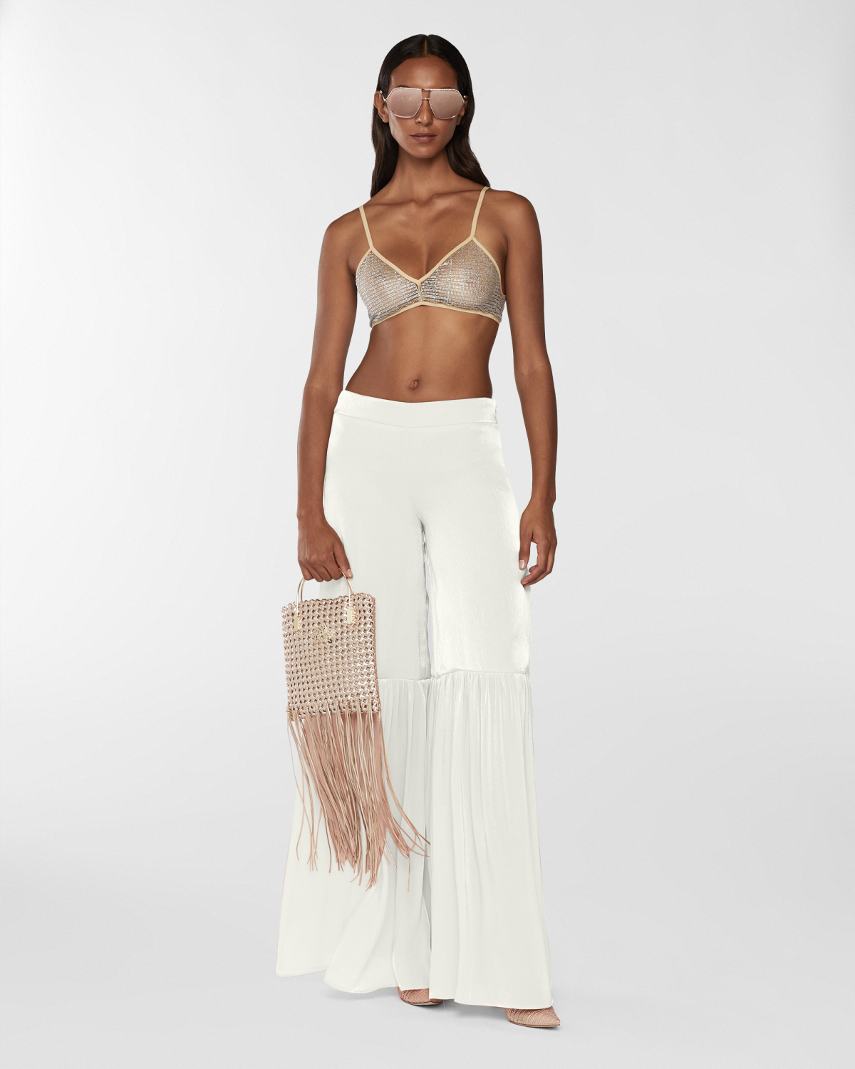 Wide ruched pants | Skirts & Trousers, Highlights, Resort 2025 Collection, Trousers, Mid season sale-20%, Sale- mid season | Genny